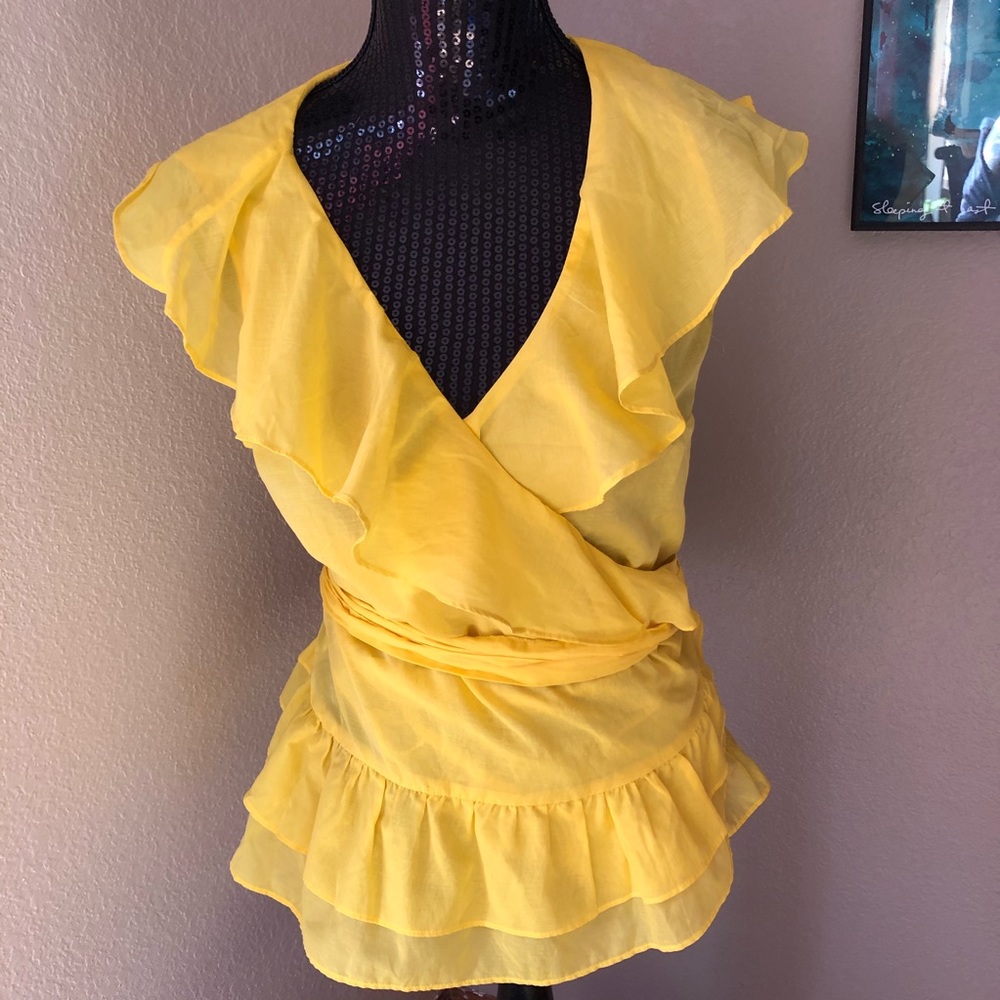 A New Day Ruffle Tie Top